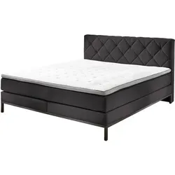 Sun Garden BX 2180 Rockaway Boxspringbett - Hochwertiger Schlafkomfort in Braun - Betten: Massivholz und Stoff mit TFK-Matratze für optimalen Schlafkomfort und stilvolles Design, ideal für erholsame Nächte.