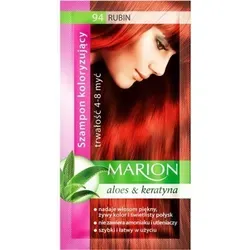 Marion Hair Dye Shampoo in Bag Semi-Permanent Color with Aloe and Keratin 94 Ruby