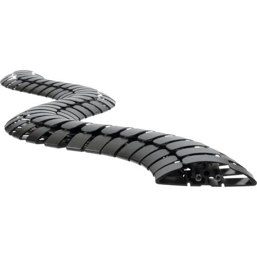 Bachmann Kabelbrücke 930.032 Kabelschlange 2 Kanal, schwarz - Verdrahtungskanäle, robust und belastbar bis 120 kg, ideal für stark frequentierte Bereiche mit perfekter Kabeltrennung dank 2 Kammersystem.