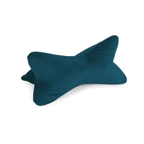 Bookiepad Leseknochen Cozy Samt, ergonomische Nackenrolle
