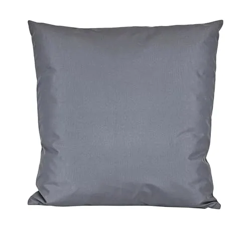 JACK 40x40cm Outdoor Lounge Kissen Dekokissen inkl. XXL-Füllung Wasserabweisend Sitzkissen Garten Stuhl Lotus Effekt, Farbe:Blaugrau