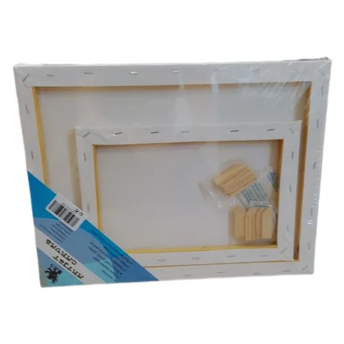 H&S 4x Leinwand zum Bemalen - 2 große (30x40cm) + 2 kleine Leinwände (20x30cm) -