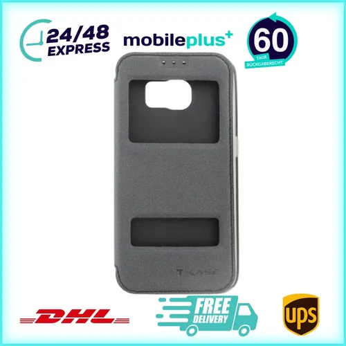 Flip Handyhülle für Samsung Galaxy S6 Schwarz