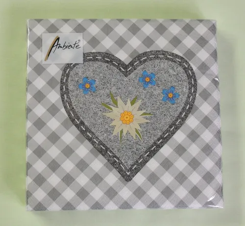 Papierservietten Grau von Ambiente