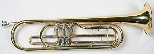 Karl Glaser Bass Trompete, Basstrompete + Mundstück + Koffer, Neu