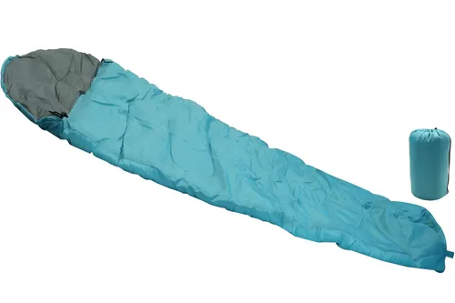 ADVENTURE OUTSIDE Mumienschlafsack blau grau Camping Outdoor Schlafsack Zelten