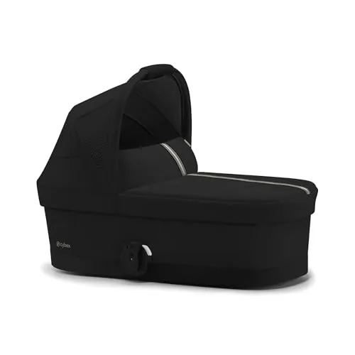 Cybex Cot S Babywanne für Balios und Talos Buggy - Moon Black - Kinderwagen Babywanne für Neugeborene bis 9 kg, mit UPF50+ Sonnenverdeck und weicher Matratze für höchsten Komfort und optimale Luftzirkulation.