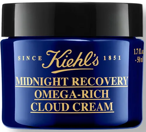 Kiehl's Midnight Recovery Omega-Rich Cloud Cream 50 ml - Gesichtscreme mit 98,6 % natürlichen Inhaltsstoffen, stärkt die Hautschutzbarriere und sorgt für geschmeidige, jugendlich aussehende Haut über Nacht.