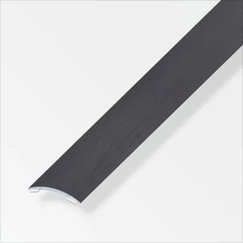 alfer Übergangsprofil 1 m, 30 x 5 mm Alu eloxiert gebürstet dunkelgrau