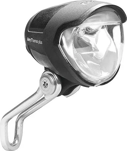 Busch+Müller Fahrradlicht AVY Senso Plus - Fahrradbeleuchtung mit 40 Lux LED Frontlicht, Sensor-Automatik und einfacher Montage, ideal für sichere Fahrten bei Tag und Nacht.