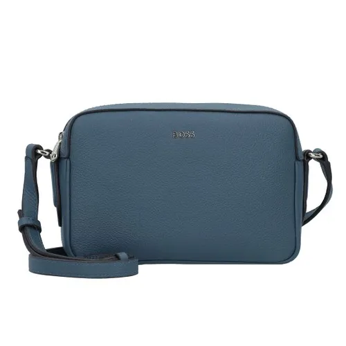 Boss Lenah Umhängetasche aus Leder 23 cm - Blau - Elegante Handtasche aus hochwertigem Leder, perfekt für jeden Anlass und mit praktischem Umhängegurt für maximalen Komfort.