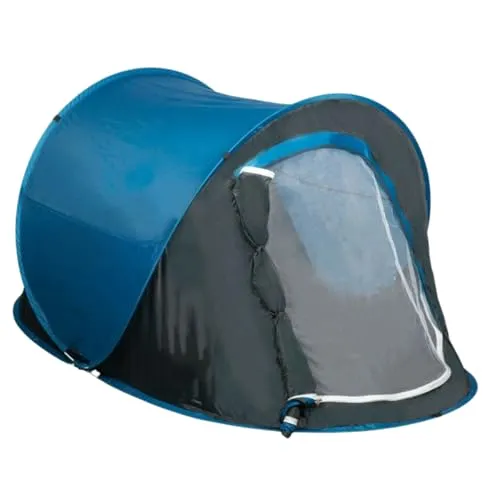 Camp Active Pop-up-Zelt für 2 Personen – Ultraleichtes, schnell aufzubauendes Zelt für Abenteuer - Ideal für spontane Camping-Trips! Das Camp Active Pop-up-Zelt ist in Sekunden einsatzbereit, leicht und kompakt für den einfachen Transport. Mit Wasserabweisendem Gewebe und Mesh-Eingang für optimale Belüftung.