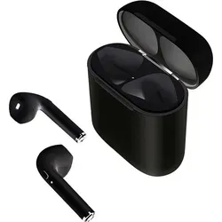 Bluetooth-Kopfhörer muvit airpods muhph0122 mit Ladecase/ 5h Akkulaufzeit/schwarz - Schwarz