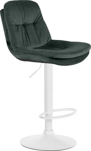 Deluke Barhocker Dunkelgrün – Eleganter Samt mit Drehfunktion