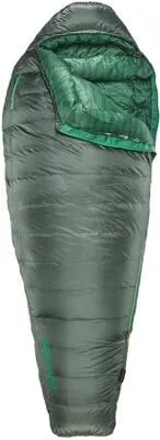 Therm-a-Rest Questar 32F/0C Schlafsack long links balsam - Daunenschlafsack mit 650-cuin Hydrophobic Down, der 90% weniger Feuchtigkeit aufnimmt und schnell trocknet. Ideal für komfortbewusste Abenteurer, die Wärme und Flexibilität schätzen.