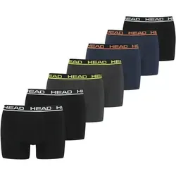 Head Herren Boxershorts 7er-Pack - Herrenunterhosen im bunten 7er-Pack, aus 95% Baumwolle für optimalen Tragekomfort und eng anliegende Passform.