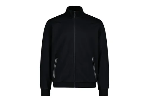 CMP MAN CO Jacket nero (U901) 50 - Funktionsjacke für Herren, aus weichem French Terry für hohen Komfort und Bewegungsfreiheit, ideal für Freizeit und Fitness.