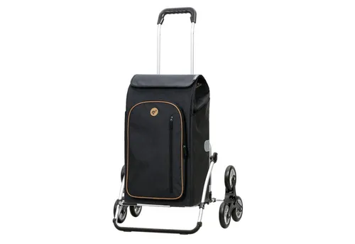 Andersen Einkaufstrolley Treppensteiger Cargo Shopper XXL Folke schwarz, Thermofach 15 Liter, klappbar, belastbar bis 50kg, wasserabweisend