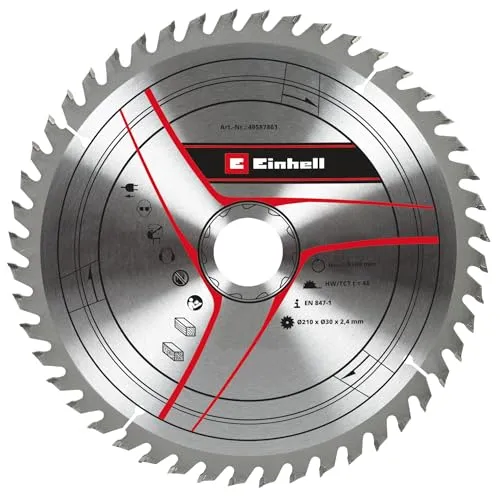 Einhell Kreissägeblatt 210x30 – Präzise Schnitte für Holzarbeiten - Kreissägeblätter – Das Original Einhell Kreissägeblatt mit 48 Zähnen ist ideal für präzise Schnitte in Hartholz und Weichholz. Perfekt geeignet für Einhell Kappsägen und Tischkreissägen.