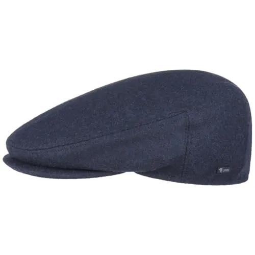 Lipodo Inglese Classic Flatcap - Dunkelblaue Schirmmütze aus Wolle für Damen und Herren - Schirmmützen für Herren - Hochwertige 80% Wollmütze, Made in Italy, mit weichem Innenfutter für optimalen Tragekomfort im Herbst und Winter.