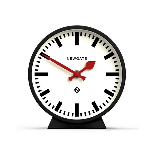 Newgate M Kaminsims-Eisenbahnuhr in Schwarz