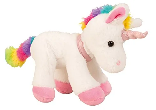 Lifestyle & More Kuscheliges Plüsch Einhorn Plüschtier Kuscheltier zum liebhaben mit Regenbogen Frisur Höhe 21 cm