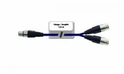 OMNITRONIC Kabel AC-15 XLR(F)/2x XLR(M), 1,5m