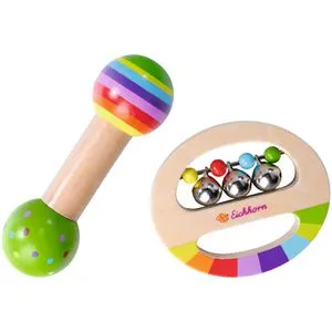 Eichhorn Kinder-Musikinstrument 100003486, Musik Set Greifling aus Holz, ab 1 Jahr
