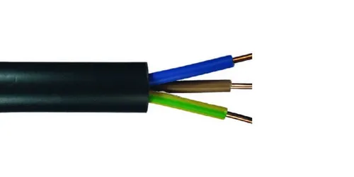 Erdkabel NYY-J 3 x 1,5 - 10 Meter, schwarz