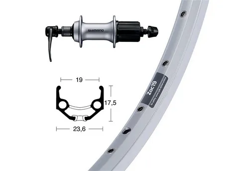 Bike-Parts Laufrad Hinterrad 28x1.75 Zoll Acera T3000