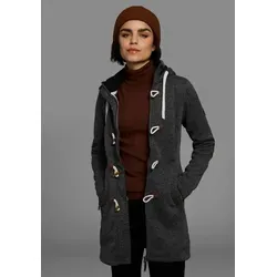 Polarino Strickfleecejacke für den Übergang, aus Strickfleece, atmungsaktiv schwarz 46