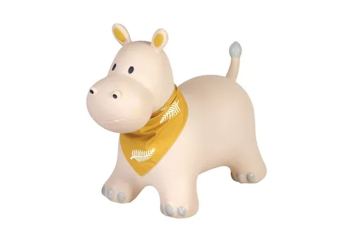 Kindsgut Hüpf-Tier für Kinder - Modernes Hippo Design - Springstöcke & Hüpfbälle, inkl. Luftpumpe, ideal für drinnen und draußen, belastbar bis 50 kg, für stundenlangen Hüpfspaß!