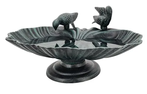 abc HOME Vogeltränke Patina-Farbe aus Aluminiumguss von abc HOME