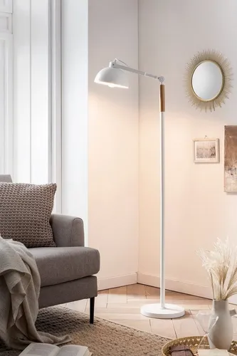 SalesFever Stehleuchte - Skandinavisches Design mit verstellbarem Leuchtarm - Steh- & Tischleuchten, skandinavisch inspiriert, bietet flexibles Licht für jeden Raum und schafft eine gemütliche Atmosphäre.