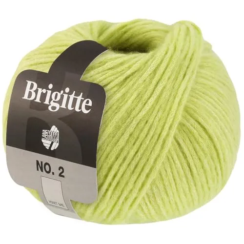 LANA GROSSA Brigitte Nr.2 | Edle Netzgarnstruktur aus Alpaka und Baumwolle | Handstrickgarn aus 47% Alpaka, 45% Baumwolle & 8% Schurwolle | 50g Wolle zum Stricken & Häkeln | 140m Garn FB 58