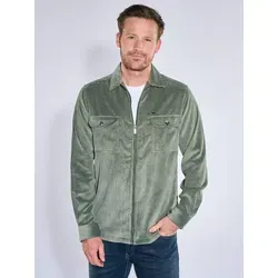 engbers Herren Sportives Overshirt aus Cord Grün von engbers