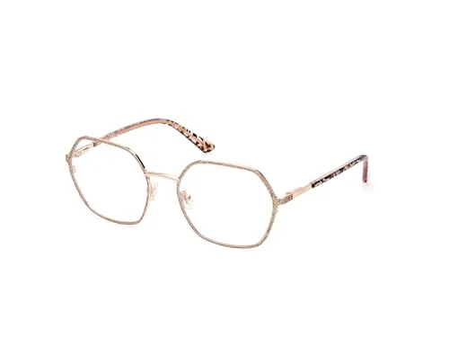 GUESS Damen GU2912 Sonnenbrille, Shiny Rose Gold, 53 - Sonnenbrillen für Damen mit elegantem Metallrahmen, perfekter Schutz und stilvolles Design für jeden Anlass.