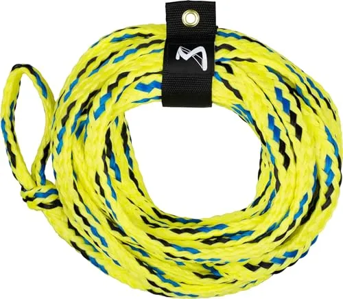 Mesle Schlepp-Leine 6P 60' für Wassersport Tubes und Schleppreifen, mit Schwimmer, Zug-Seil für 6 Personen Towable, Länge 18,3 m