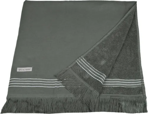 ROSS Hamamtuch Hamam - Vielseitiges Saunahandtuch für Strand und Wellness - Hochwertiges Hamamtuch (90 x 180 cm) mit glatter und Frottierseite für optimalen Komfort. Leicht, schnell trocknend und in zehn Farben erhältlich – der perfekte Begleiter für Sauna, Strand und Wellness!