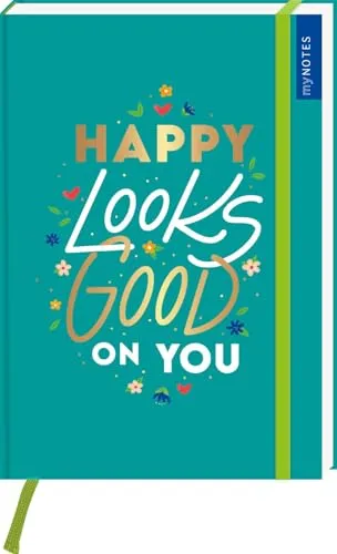 myNOTES Papeterie: Notizbuch A5 HAPPY LOOKS GOOD ON YOU – COLOR-POP: myNOTES Papeterie: Notizbuch A5 (myNotes A5)