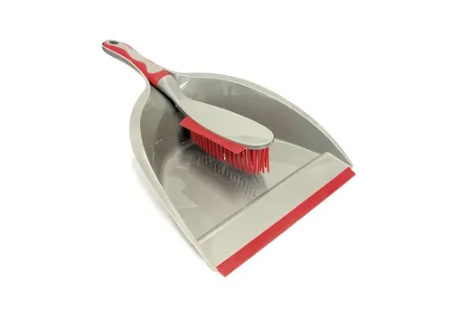 HAC24 Kehrgarnitur Kehrset Kehrschaufel Handkehrset Handbesen Schaufel, Fliesen, Teppich, Laminat, (2-tlg), Handfeger mit Gummiborsten