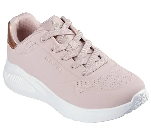 Skechers Damen Low-Top Sneaker UNO LITE Shimmer Along - Bequeme und stylische Low-Top Sneaker für Damen mit leichtem Obermaterial und flacher Sohle. Ideal für den Alltag oder Freizeitaktivitäten.