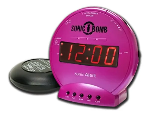 Geemarc Telecom S.A SBB500SSP-I Sonic Bomb Vibrationswecker in pink von Geemarc