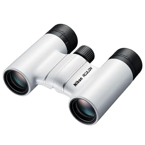 Nikon Aculon T02 8x21 Fernglas - Weiß - Kompaktes Fernglas mit 8-fach Vergrößerung und 21mm Frontlinsendurchmesser, ideal für Outdoor-Aktivitäten. Leicht, benutzerfreundlich und umweltfreundlich dank ECO Glas.