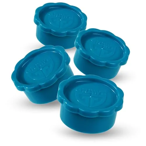 GRÄWE Deckel für Sodastream Glasflaschen Penguin und Crystal, 4er Set Flaschendeckel, absolut dichter Deckel, Türkis