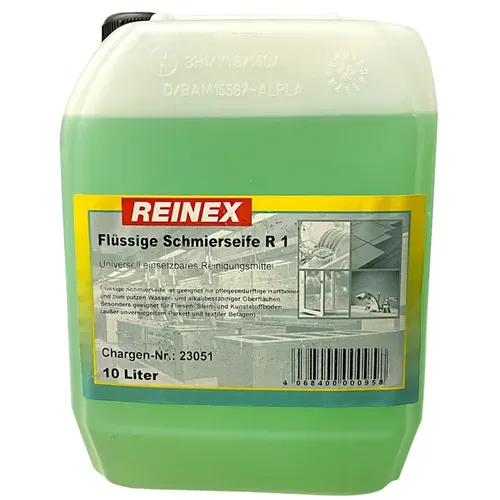 Wischpflege Reinex R1 Flüssige Schmierseife 10 L Universelle umweltverträgliche Bodenpflege 140