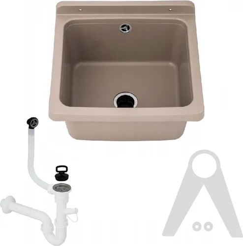 Beige Ausgussbecken 10842 in beige von QLS