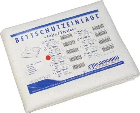 Bettschutzeinlage Folie Frottee 100x140 cm