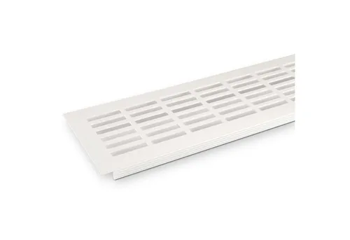 SO-TECH® Lüftungsgitter Lochblech 480 x 81 mm Weiß Lochgitter Stegblech