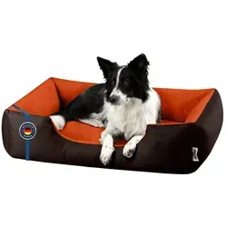 BedDog Hundebett XL - Ergonomisches Hundekissen für Mittel-Große Hunde - Robustes Hundebett mit abziehbarem, waschbarem Bezug. Ergonomisches Design für hohen Komfort und Gelenkschonung, ideal für Innen und Außen.